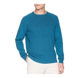 Cutter & Buck Men's Lakemont Mixed Stitch Crew Long Sleeve Sweater Size 3XB Blue